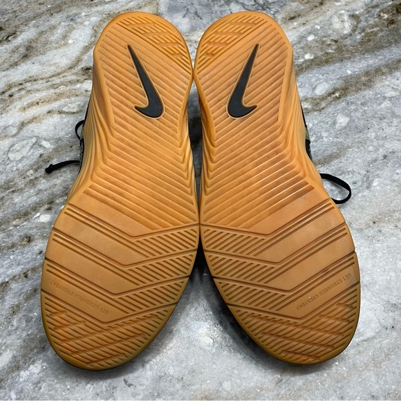 NIKE Metcon 6 Black Gum CK9388-032 Black/Limelight/Gum Medium Brown/Limelight - Picture 14 of 15